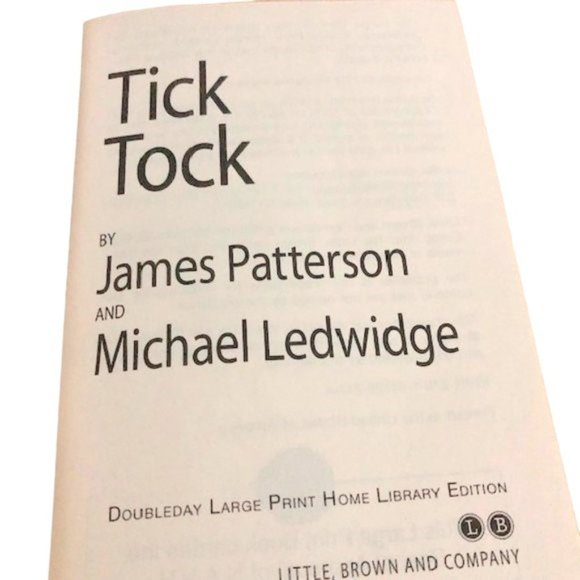 Tick Tock by James Patterson (Large Print, Hardcover) - Picture 4 of 6